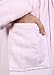 Arus Women's Ankle Length Hooded Soft Twist Turkish Cotton Bathrobe