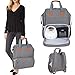 LUXJA Breast Pump Bag with Compartments for Cooler Bag and Laptop, Breast Pump Backpack with 2 Options for Wearing (Fits Most Major Breast Pump, Suitable for Working Mothers), Gray