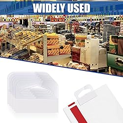 200pcs Retail Display Tags, 1.6"x1.2" Clear Slot