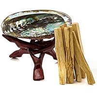 Alternative Imagination Premium Abalone Shell with Wooden Tripod Stand and 6 Palo Santo Sticks Brand