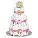 Girl Monkey Baby Shower Diaper Cake Kit, 25pc