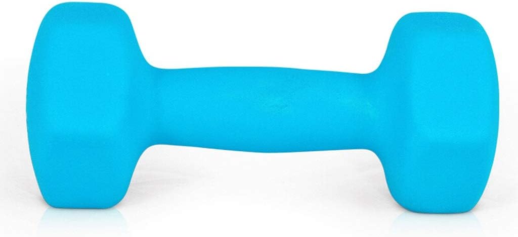 Dumbbell Frosted Dipping 4kg (2kg 2) Home Ladies Dumbbell Sports Fitness Thin Arms Bodybuilding Aerobics Men and Women Training Dumbbells Serene Blue Fitness Dumbbell