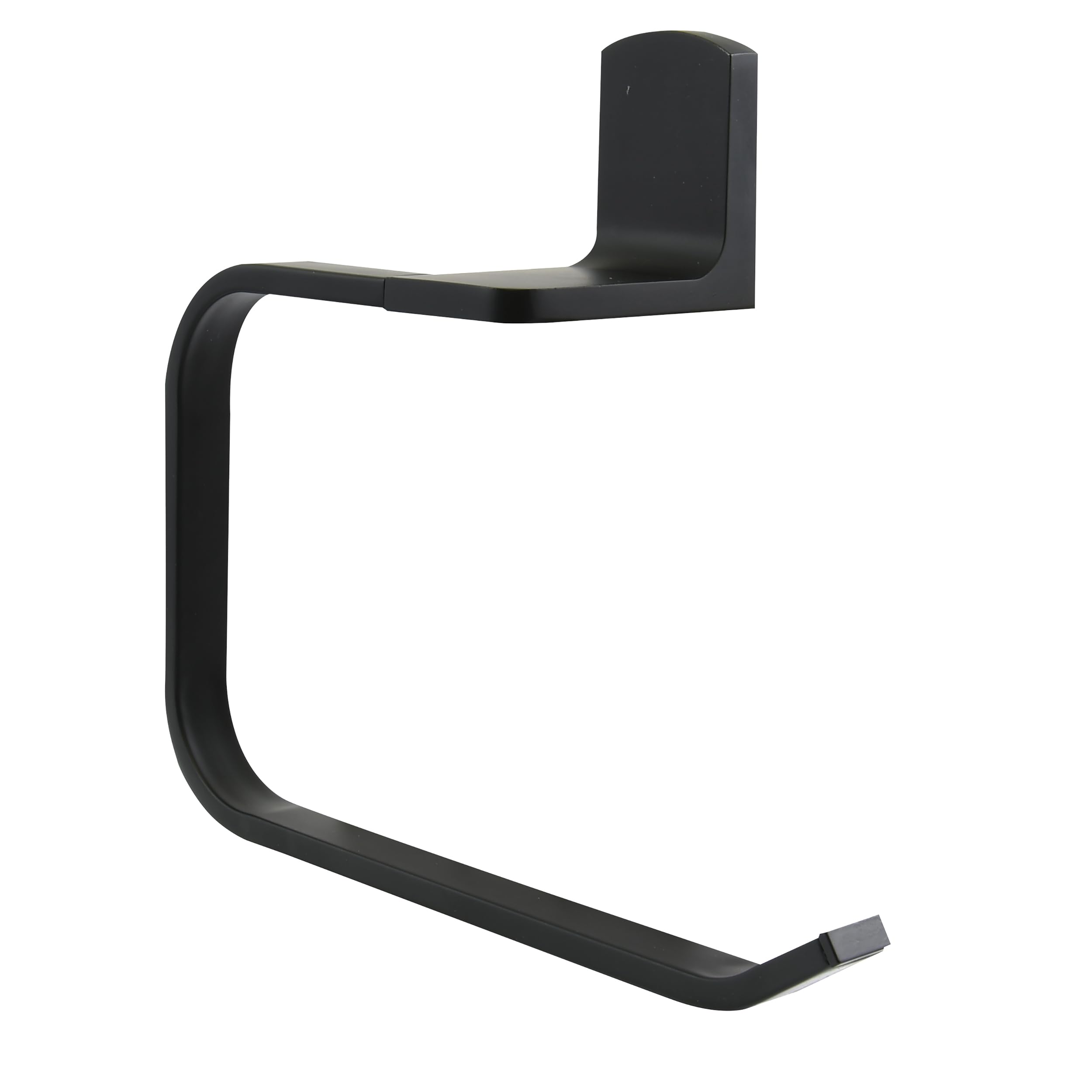 Spirella Taku Matt-Black Towel Holder, Matte Black