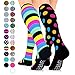 Go2Socks Compression Socks for Women Men Nurses Runners 15-20 mmHg (Medium) - Medical Stocking Maternity Travel - Best Performance Recovery Circulation Stamina