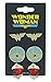 DC Comics Wonder Woman 3 Pair Stud Earrings