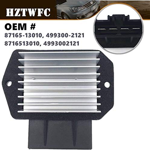HZTWFC Blower Motor Resistor 87165-13010 499300-2121 8716513010 4993002121 Compatible for Dodge Ram 1500 2500 2500 Lexus GX470 RX350 Scion