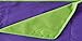 Mega Sheet Multi-Purpose Ground Cover Picnic Mat Blanket Reversible Purple/Lime