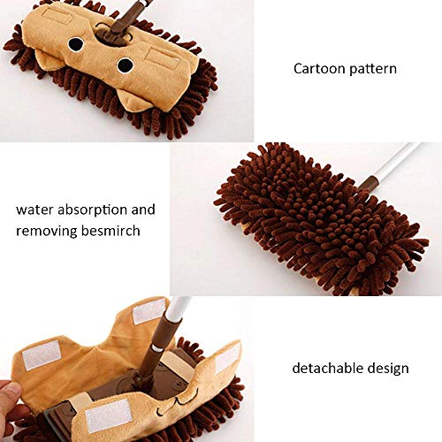Toy Broom Set, Mini Broom with Dustpan for Kids, Pretend Play Kids Mop with Stretchable Handle Housekeeping Floor Cleaning Tools for Children - Thumbnail 2