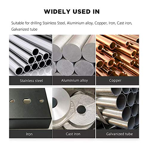 7/64 Inch Cobalt Drill Bit Set, M35 HSS Twist Jobber Length for Hardened Metal, Stainless Steel, Cast Iron, Pack of 10