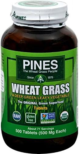Pines Wheat Grass International Powder Tablets, 500 Count by Pines Wheat Grass