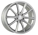 22 Inches ACE D704 CONVEX Staggered 22x9.0 22x10.5 BMW 7 Series Wheels Hyper Silver with Machined Face Pack of 4pc