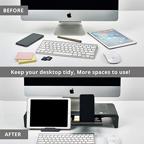 image for SIIG Foldable Desktop Laptop TV Monitor Stand Riser with Anti-slip Pad