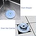 MBSSHI Multi-function Shower Drain Stopper and Hair Catcher of 3 Colors, Silicone Bathtub Drain Cover and Strainer Protector for Floor, Laundry, Kitchen and Bathroom 4 Inches (3Pack)