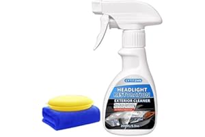 CYTITZHN Headlight Restoration Cleaner – Instant Removal of Oxidation, Yellowing & Stains, Restores Cloudy Headlamps to Like New Condition, Portable Spray for All Cars – 200ml/6.8oz