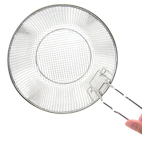 Best Utensils Stainless Steel Deep Fry Basket Round Wire Mesh Fruit