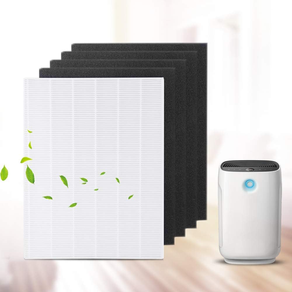 WuYan 4 piezas purificador de aire pre-filtros de carbono y 1 ...