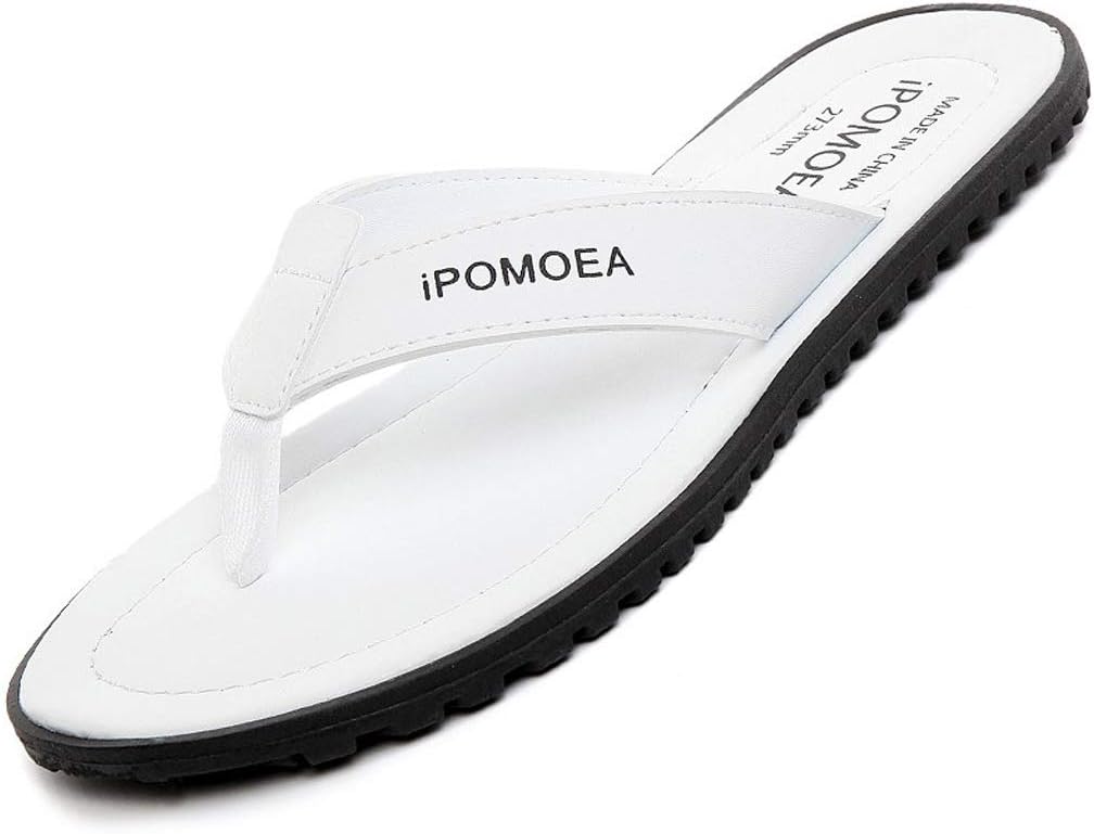 comfortable white flip flops