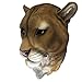 Mountain Lion Head Fake Taxidermy Wall Mount Man Cave/Hunting Cabin/Lodge Decor