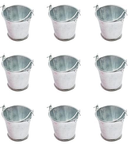 thumbnail image 2 of GIFTEXPRESS 12 Pack Mini Metal Buckets With Handles 2 of 9