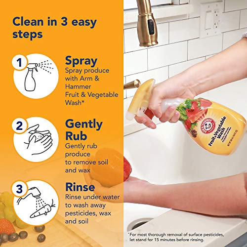 Arm & Hammer Fruit & Vegetable Wash, Produce Wash, Produce Cleaner, 16