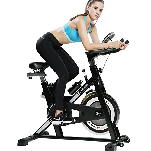 L NOW Fitness Indoor Cycling Bike, Indoor Stationary Trainer Exercise