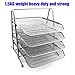 HAODE FASHION 4 Tiers Steel Mesh Document Tray