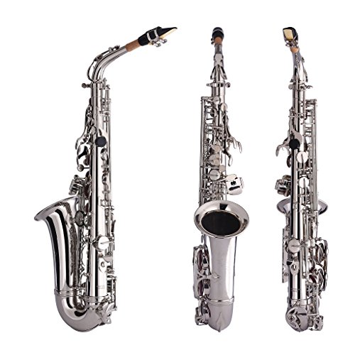 Kaizer Alto Saxophone E Flat Eb Nickel Silver 1000 Series Sax Includes Case Mouthpiece and