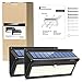 LUSCREAL Super Bright Solar Motion Sensor Security Wall Lights for Front Door Back Yard Garage Deck Porch Step Stair Garden Fence Driveaway Patio, 2Pack