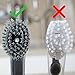 Dish Brush with Handle, JEHONN Dish Scrubber with Soap Dispenser Kitchen Brush for Pot Pan Sink and 2 Sponge Refill