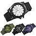 Mens Quartz Watch,Hosamtel Men's Fashion Sport Braided Canvas Belt Watch Analog Wrist Watch