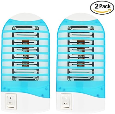 Bug Zapper, ROMUCHE 2Pack Mini mosquito killer lamp, Indoor electronic insect killer, Electronic Insect Trap Harmless for Human &amp; Pets
