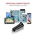 Car Charger Metal Black, MiCar 31.5W Dual USB Supporting Quick Charge 3.0 Safe Car Charger for iPhone 7Plus, iPad, Samsung Galaxy, Note, LG, Nexus and More