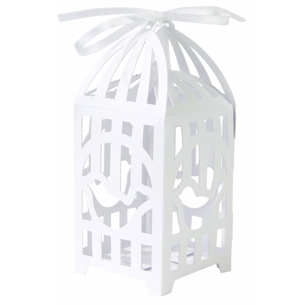 Talking Tables Something In The Air Treat Holder Bird Cage for a Wedding, a Tea Party or General Celebration, White (10 Pack)