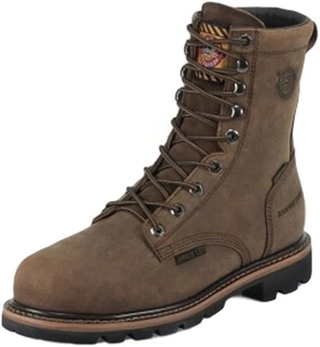 justin waterproof lace up boots