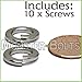 MonsterBolts - M8 Split Lock Washer, DIN 175B, Stainless Steel, 10 Pack