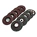 dophee 10 Pack 60 Grit Cutting Off Grinding Discs, Aluminum Oxide Abrasive Flap Sanding Disc Polishing Wheel Grinder Disc, 4