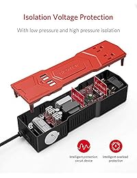 Inversor de potencia de automóvil BESTEK 200W