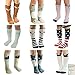 Gellwhu Baby Girls Boys Cotton Animal Cartoon Knee High Socks Stockings 9 Pairs (L(4-6 Year), Set A)