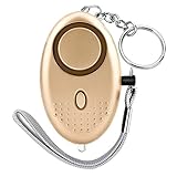 RP S 140db Personal Alarm Keychain Siren Emergency Sos Self Defense Horn (Gold)