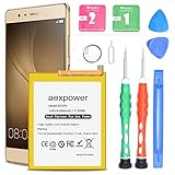 AexPower 3080mAh Battery HB366481ECW Replacement for Huawei P9 EVA-L09, P9 Lite/Honor 8, P9 Dual Sim (EVA-L19), Huawei EVA-AL00/EVA-AL10/EVA-TL00 with Tool Kit
