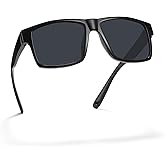 PRIVEL XXL Size Extra Large Square 157MM Polarized Sunglasses for Big Wide Heads Men TR90 Lightweight UV400 Glasses