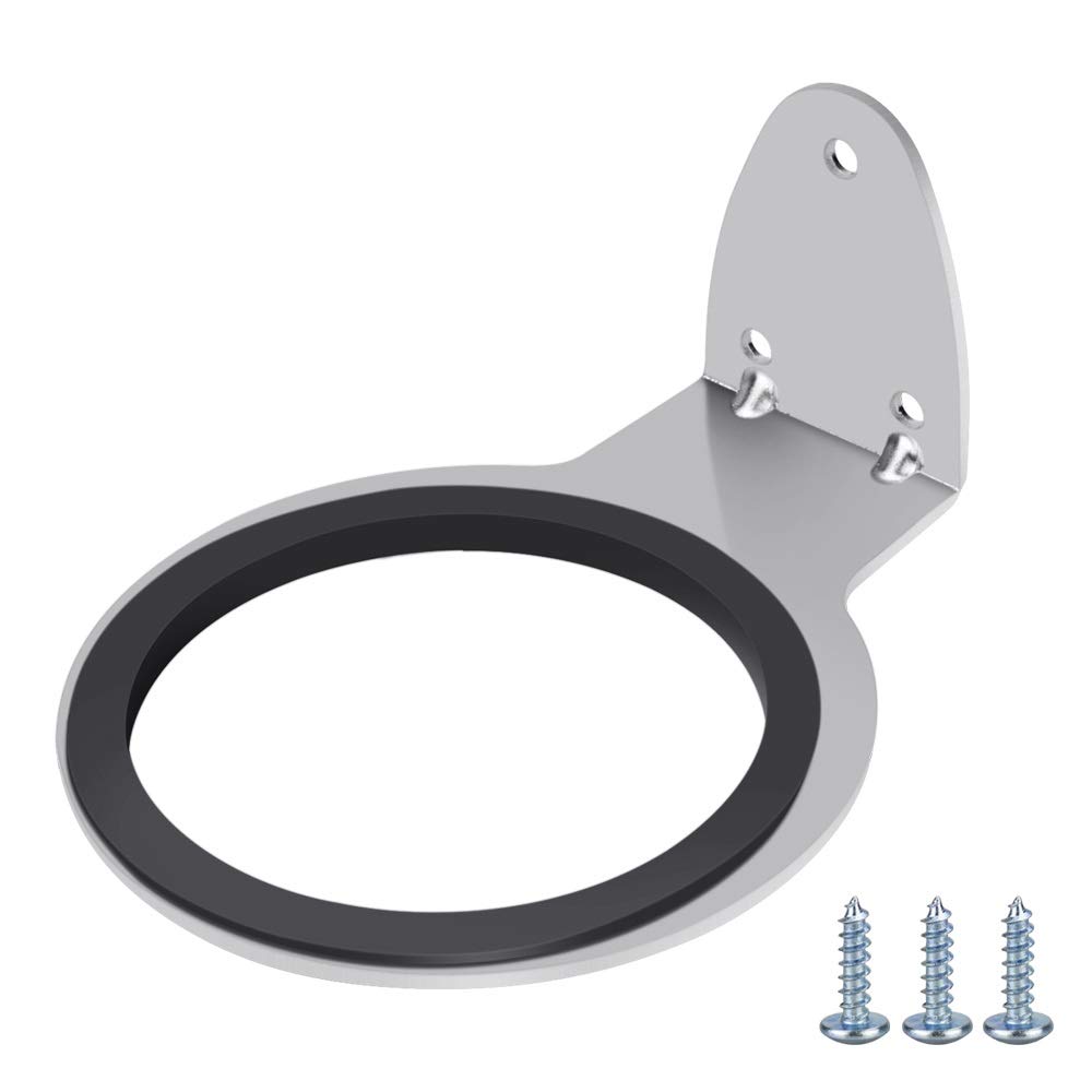 SNAGAROG Hair Dryer Holder Wall Mount Hairdryer Stand Stainless Bathroom Storage Rack Flat Blow Dryer Wall Hanger Heat Resistant Hair Dryer Hook Hair Care Tool Organizer with 3 Screws &1 Gasket