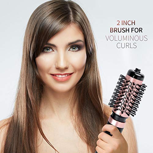 JOYYUM 1000W 2in1 Hot Air Spin Brush Dryer for Styling, Smoothing and Straightening Auto