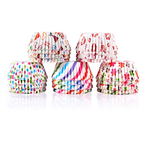 Geekper 500Pcs Paper Baking Cups Cupcake Muffin Paper Cups for Thanksgiving Christmas Festivals Birthday Wedding Party - Thumbnail 7