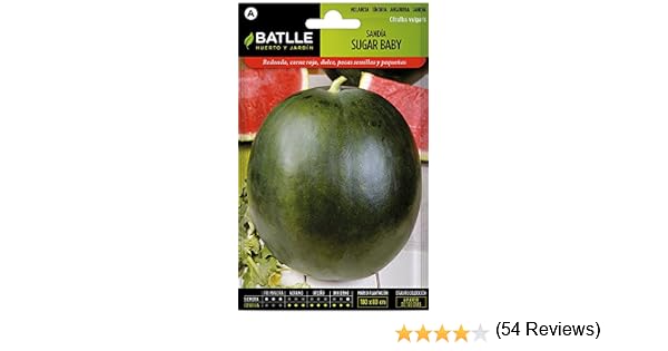 Semillas Hortícolas - Sandía Sugar Baby - Batlle: Amazon.es: Jardín