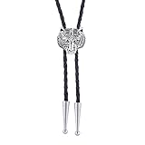 GelConnie Vintage Western Bolo Tie Leather Necktie