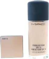 MAC Studio Fix Fluid Foundation SPF 15 NW15 1 Ounce Natural Matte Finish view 2