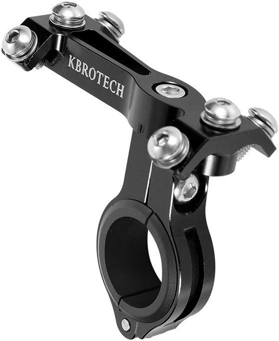 Kbrotech Bicycle Water Bottle Cage Holder Mount Adapter Adjustable Compatible Bike Handlebar Seatpost Fork Ultra Strong 7075 Aluminum Alloy CNC Machined