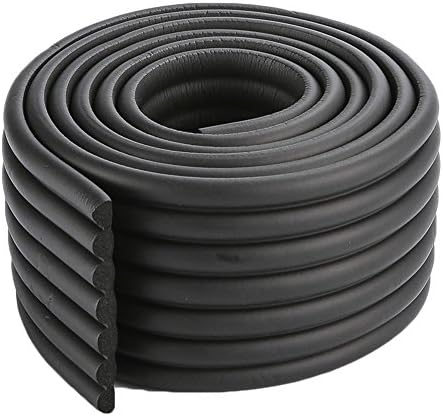 Baby Safety Bumper Guard Table Sharp Edge Furniture Protectors Non-toxic Foam Childproof Cushion Protection (Black)