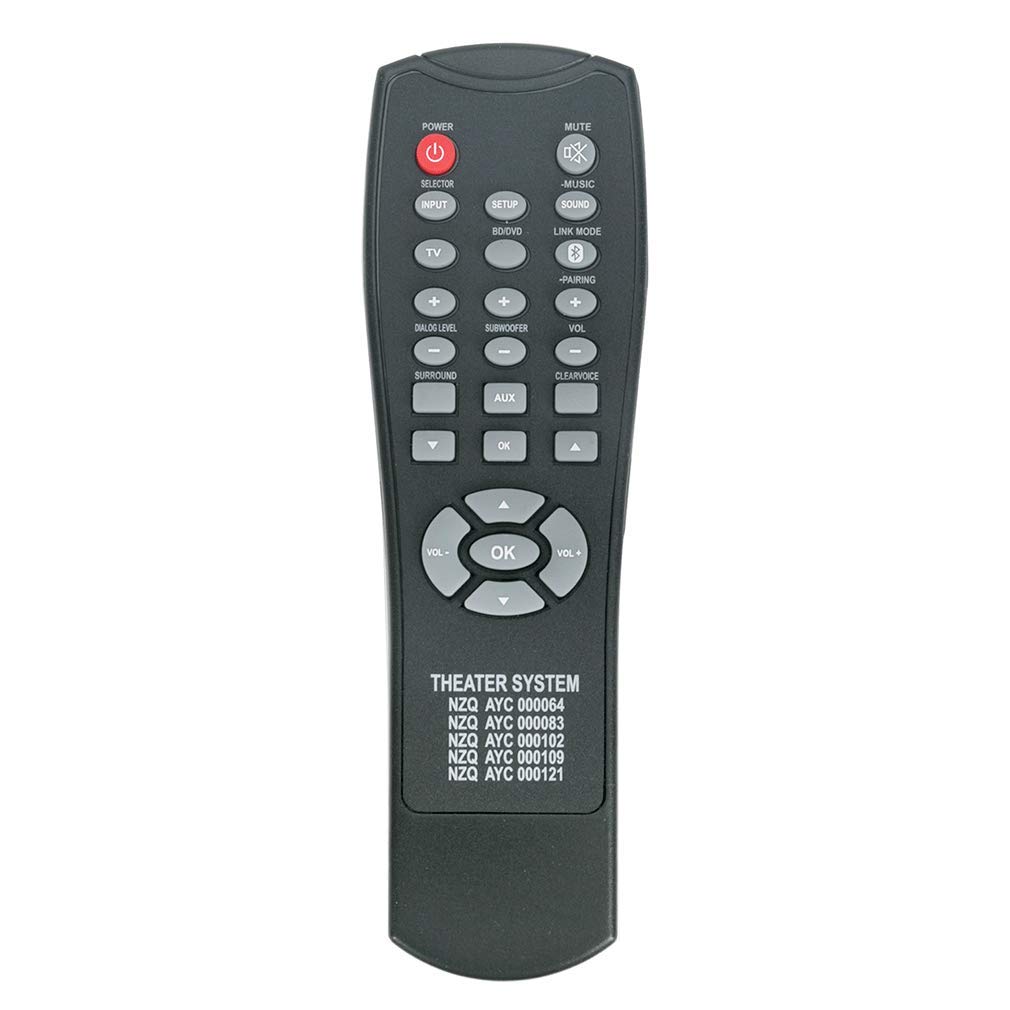 VINABTY N2QAYC000083 N2QAYC000064 N2QAYC000102 N2QAYC000109 N2QAYC000121 Remote Control replacement for Panasonic Home Theater Audio Systems SC-HTB885EBS SC-HTB20GSXK SC-HTB550GSK SC-HTB550GSX